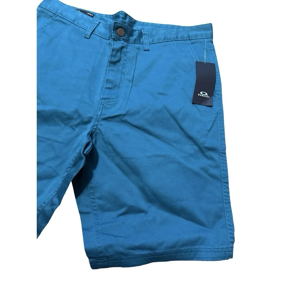 Oakley Stone Wash Chino Shorts - NWT - Petrol - Sz 32 - $65
